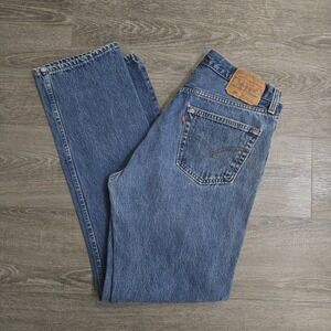 Vintage 90s Levi's 501 For Women Jeans USA Made 6501-0116 34x32 Denim 1995 Rare!